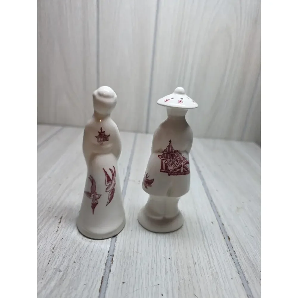 Churchill Of England Pink Willow Rosa Salt And Pepper Shaker Set